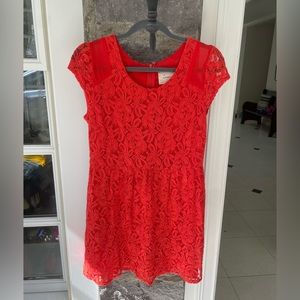 Urban Outfitters Coincidence and Chance orange Lace dress